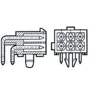 TE Connectivity 基板接続用ピンヘッダ 4極 4.14mm 2列 1-770968-1 TE Connectivity Japan(旧:TYCOELECTRONICS(タイコエレクトロニクス))