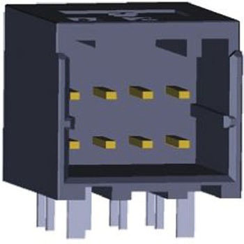 東脳 1-1827864-6 : Dynamic Series Receptacle and Tab Housing: 2.5