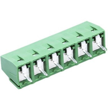 TE Connectivity 基板用端子台， Buchananシリーズ， 5.08mmピッチ ， 1列， 6極， 緑 TE Connectivity Japan(旧:TYCOELECTRONICS(タイコエレクトロニクス))