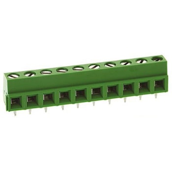 TE Connectivity 基板用端子台， Buchananシリーズ， 5mmピッチ ， 1列， 10極， 緑 TE Connectivity Japan(旧:TYCOELECTRONICS(タイコエレクトロニクス))