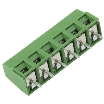 TE Connectivity 基板用端子台， Buchananシリーズ， 5mmピッチ ， 1列， 6極， 緑 TE Connectivity Japan(旧:TYCOELECTRONICS(タイコエレクトロニクス))
