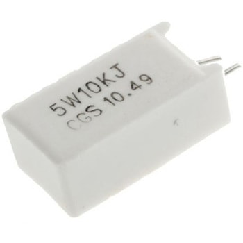 TE Connectivity 金属酸化物 抵抗器 5W 10kΩ ±5%， SQMR510KJ TE CONNECTIVITY