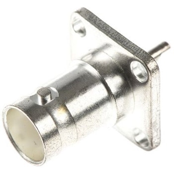 TE Connectivity 同軸コネクタ ジャック フランジマウント BNCコネクタ， 1-1337446-0 TE Connectivity Japan(旧:TYCOELECTRONICS(タイコエレクトロニクス))