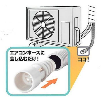 エアコン排水ホース 防虫キャップ 3個セット I-578-3 伊勢藤