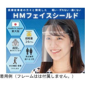 HMフェイスシールド クリア 替シールド 10枚入 ミノル工業