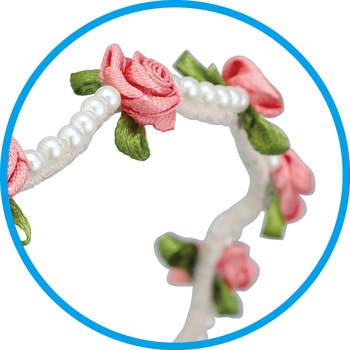 カチューシャ 花冠 ピンク アーテック