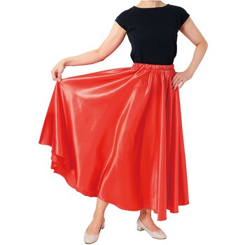 ソフトサテンロングスカート 黄 L アーテック[学校教材・教育玩具]