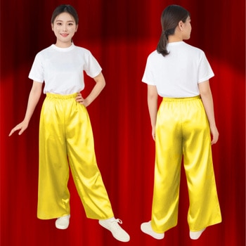 ソフトサテンズボン L 黄 アーテック[学校教材・教育玩具]