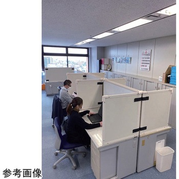 デスクトップパーティション 外寸サイズ mm ：D620×W1350×H700 岐阜プラスチック工業(RISU/リス)