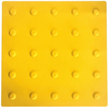 点字パネル(P) 警告(点)黄 300×300×t8mm グリーンクロス