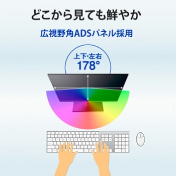 ワイド液晶ディスプレイ 23.8型/1920×1080/HDMI×2、DisplayPort×1/ブラック/スピーカー：あり/見やすい位置に調整できる/100Hz対応/フリースタイルスタンド I ・O DATA(アイ・オー・データ)