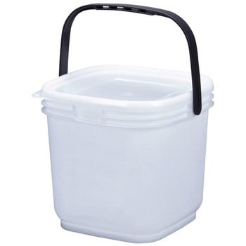 密閉バケツ・ミニ 角 15L アズワン