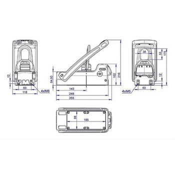 アルフラ リフティングマグネット 平鋼用 使用荷重500kg ダイドーハント(大同製鋲所)