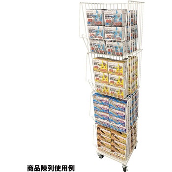 4段スタックカゴ白 ダイドーハント(旧:大同製鋲所)