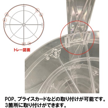 円形ラックTRM-402 キャスター付 ダイドーハント(大同製鋲所)