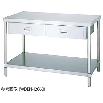 引出付作業台 WDBN-6045 ベタ棚 シンコー