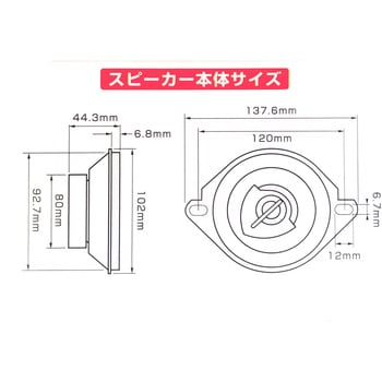 2WAYコアキシャルスピーカー 10センチ Catch Hunter
