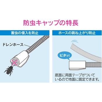 これエエやん エアコンドレンホース分岐セット Yジョイント 合流 防虫キャップ 固定 追加用ホース GAONA(ガオナ)
