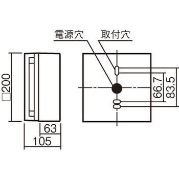 LED防雨型階段灯 フレーム電球色 Panasonic(パナソニック)