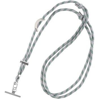 スマートフォン(汎用) ショルダーストラップ「SHOULTY MULTI STRAP」REFLECTIONタイプ グレー 長さ調整 首掛け 肩掛け LEPLUS NEXT