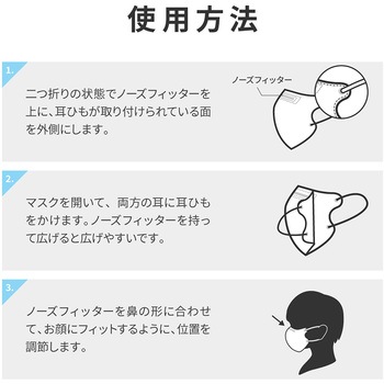 不織布マスク 「W COLOR MASK」 3D キープフィット ふつうサイズ(個包装) 20枚入り プラスライフ
