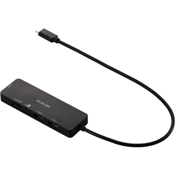 USB Type-C ハブ USB3.1 Gen1 USB-A×3 SD+microSD×1 バスパワー 薄型 【TypeC 機器対応】 ケーブル約30cm エレコム
