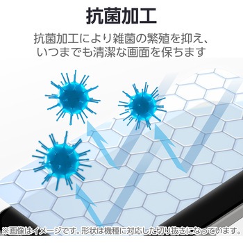 11インチ iPad Air (M2) フィルム 高透明 衝撃吸収 抗菌 指紋防止 気泡防止 エレコム