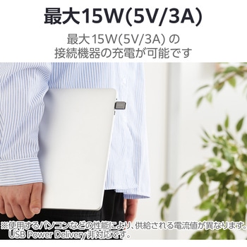USB Type-C 変換アダプタ USB-A to USB-C 変換 USB2.0 OTG対応 超小型 エレコム