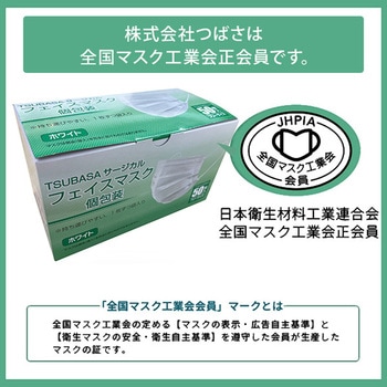 サージカルフェイスマスク 個包装 つばさ
