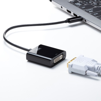 変換アダプタ_USB TypeC-DVI サンワサプライ