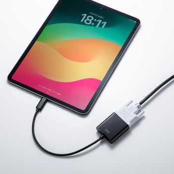変換アダプタ_USB TypeC-DVI サンワサプライ
