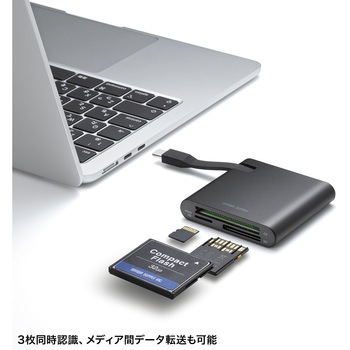 カードリーダー_USB TypeC_UHS-II対応SD4.0 サンワサプライ