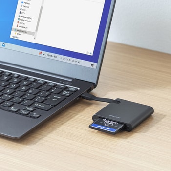 カードリーダー_USB TypeC_UHS-II対応SD4.0 サンワサプライ