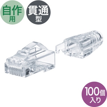 RJ-45コネクタ_CAT6A_貫通型 サンワサプライ