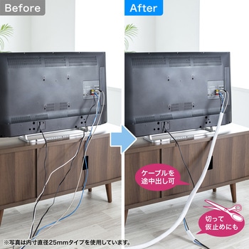 ケーブルスリーブ_編組 サンワサプライ