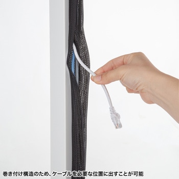 ケーブルスリーブ_編組 サンワサプライ