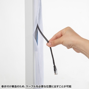 ケーブルスリーブ_編組 サンワサプライ