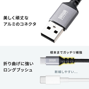 USBTypeC-Aケーブル_USB2.0 サンワサプライ