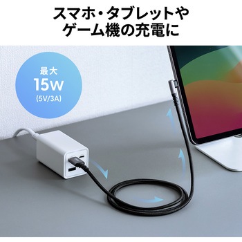 USBTypeC-Aケーブル_USB2.0 サンワサプライ