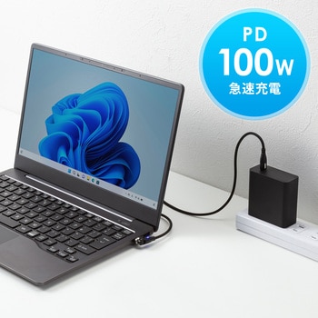 USBTypeCケーブル_USB2.0_回転 サンワサプライ
