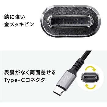 USBTypeCケーブル_USB2.0 サンワサプライ