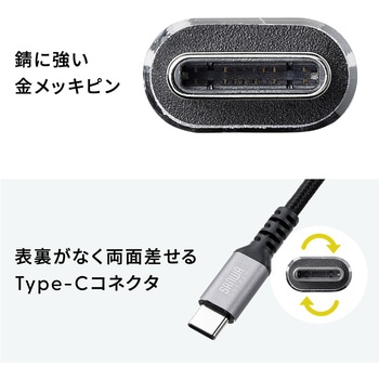 USBTypeCケーブル_USB2.0 サンワサプライ
