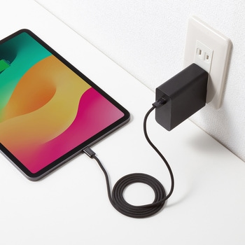 USBTypeCケーブル_USB2.0_シリコンメッシュ サンワサプライ