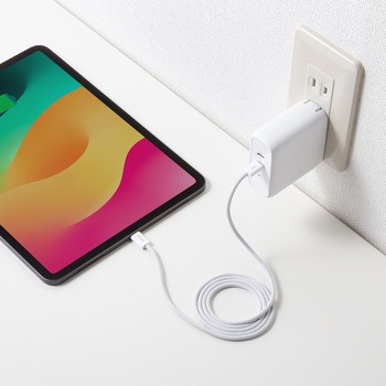 USBTypeCケーブル_USB2.0_シリコンメッシュ サンワサプライ