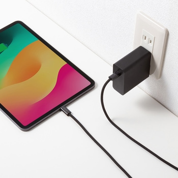 USBTypeCケーブル_USB2.0_シリコンメッシュ サンワサプライ