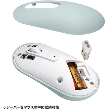 ブルーLEDマウス_ワイヤレス_静音 サンワサプライ