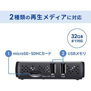 メディアプレーヤー サンワサプライ