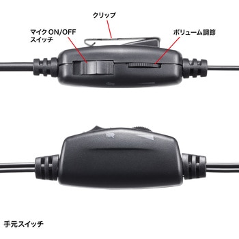 ヘッドセット_ミニプラグ(4極対応) サンワサプライ