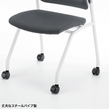 チェア_ミーティング向け_平行スタッキング サンワサプライ