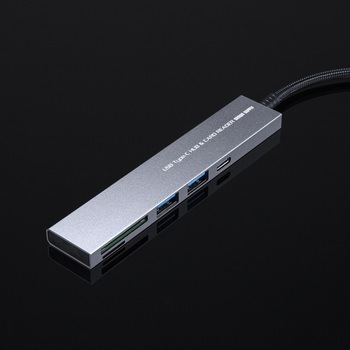 USBハブ_USB 5Gbps_カードリーダー付き サンワサプライ